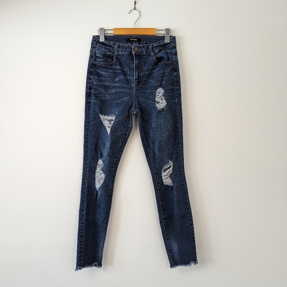 Refuge Women's Distressed Skinny Jeans - Size 8